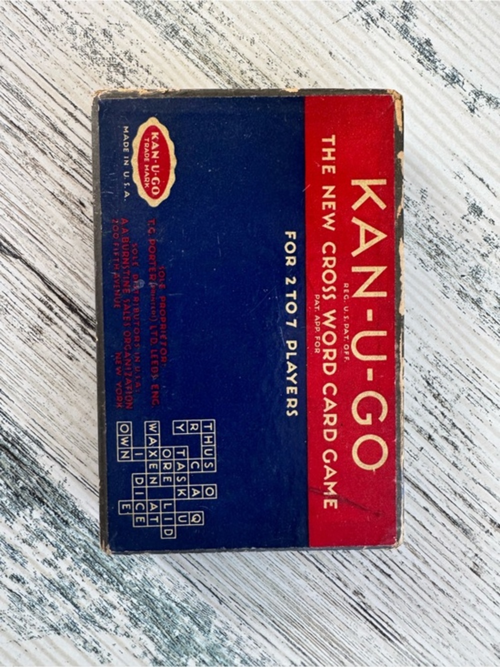 VTG KAN-U-GO Card Game
